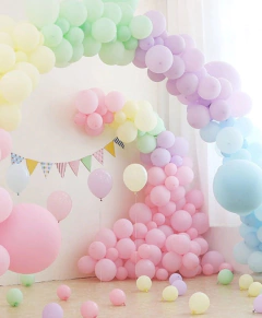 Set de 25 globos pastel - comprar online