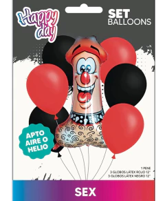 Set de 7 globos Sex - comprar online