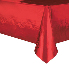 Mantel rojo metalizado