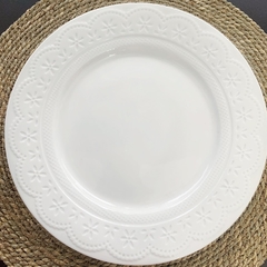 Plato playo Broderie blanco en internet