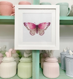 Cuadro Butterfly pink (25 x 25 cmts)