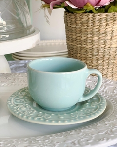 Taza pocillo Puntilla Verde Agua x 6 - comprar online