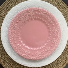 Plato playo Broderie blanco - comprar online