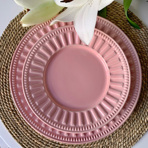 Plato playo Parthenon rosa x 6