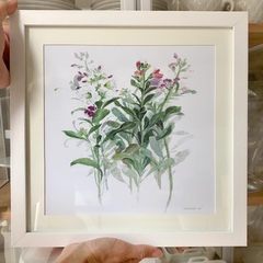 Cuadro Flores Lilas 3 (33 x 33 cmts)