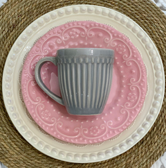 Taza Puntilla Gris