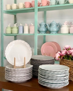 Plato playo Princess celeste cielo x 6