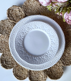 Plato playo Peonies blanco x 6 en internet