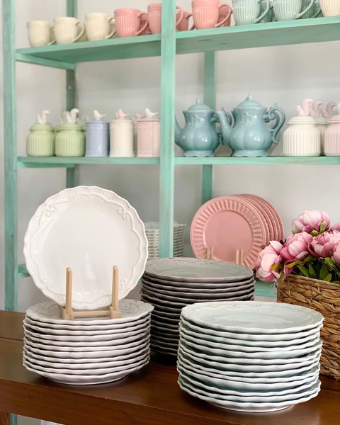 Plato playo Princess blanco x 6