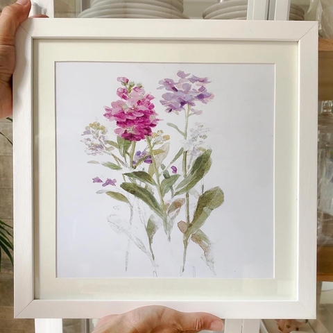 Cuadro Flores Lilas 2 (33 x 33 cmts)