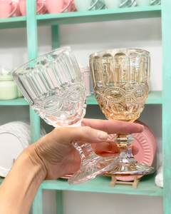 Copas Le coquette Ámbar tornasoladas x 6