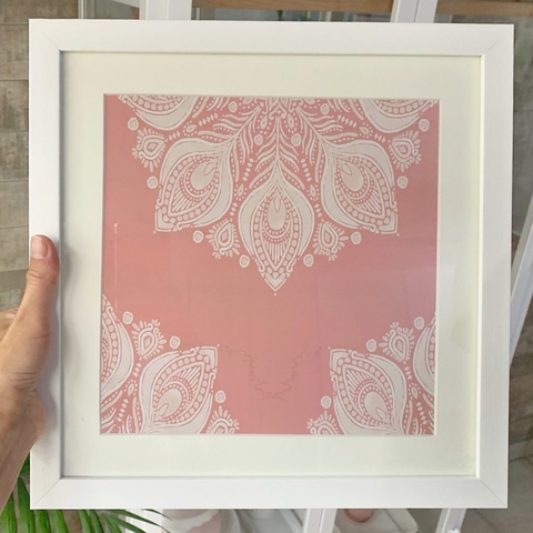 Cuadro Bohemia Rosa (33 x 33 cmts)