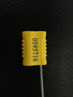Precinto ajustable con cable de acero, 350mm x 1,8mm