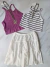 Pollera corta blanca - comprar online
