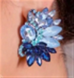 Brinco jasmin degradê azul