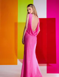 Imagem do LOCAÇÃO Vestido Paetê Pink