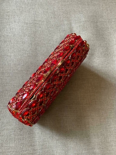 LOCAÇÃO Clutch Vermelha Pedraria na internet