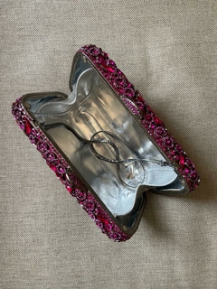 LOCAÇÃO Clutch Fúcsia Pedraria - loja online