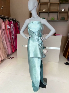 PRIMEIRA LOCAÇÃO Vestido tomara que caia laço