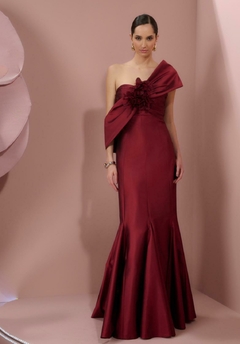 PRIMEIRA LOCAÇÃO Vestido laço transpassado um ombro