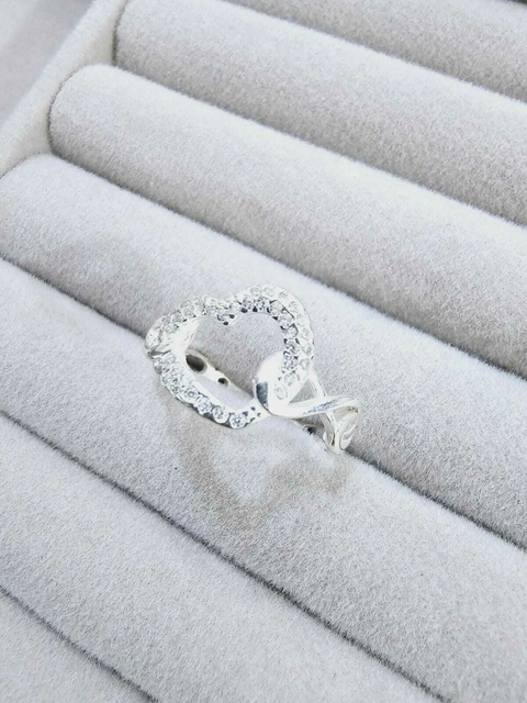 Anillo corazón infinito