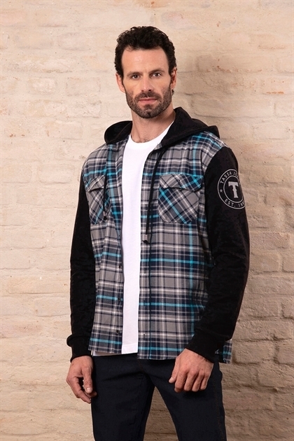 CAMISA TASSA MASCULINA M/L REGULAR AZUL REF.4707-0031-1