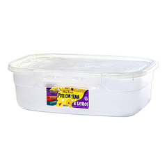 Pote Com Trava 6L Transparente - cod. 951642