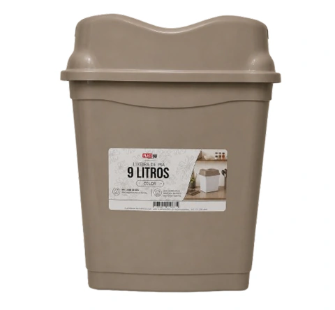 Lixeira 9 Litros Color - Cód. 650912
