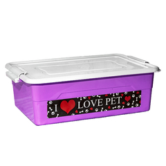 Caixa Organizadora Com Travas Color PET 12 Litros - Cod. 951925 - Plastsu