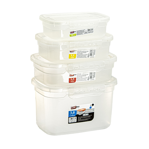 Kit Pote Com Trava Transparente - Cod. 951093