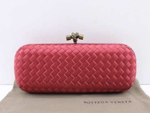 Bolsa de Festa Bottega Veneta Clutch Red 02 - Premium