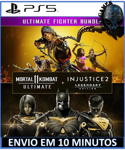 Pacote Mortal Kombat 11 Ultimate + Injustice 2 Ed. Lendária PS5