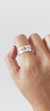 Anillo Alianza Cinta - 9mm - Frase Calada - tienda online