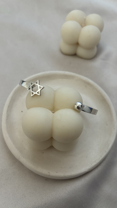 Esclava abierta - Estrella de David + Bolita - comprar online