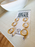 Set Argollas Doradas con cubic