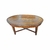 Mesa de Centro Oval em Madeira com Marchetaria Floral e Detalhes em Bronze - comprar online