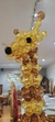 Par de girafas em pingentes de acrílico
