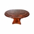 Mesa de jantar extensivel em madeira com marchetaria