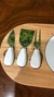 Kit 05 Peças Utensílios E Tabua Oval Para Queijo na internet