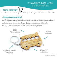30 Chaveiros Personalizados Mdf - Casamento - Placa De Carro - comprar online