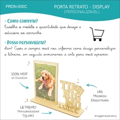 10 Porta Retrato Com Display e Nome Personalizado Mdf - Medicina - comprar online