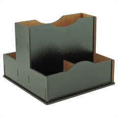 Porta Sachê Temperos Guardanapos Organizador de Mesa Lanchonete Preto - loja online