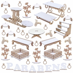 Kit Festa Provençal - MDF Branco - 1144-LP25