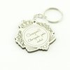 30 Chaveiros Personalizados - MDF Branco - Maternidade - Brasão Coroa