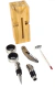 Set de vino XT HT304 en bloque de madera con accesorios 4 piezas - Classique Córdoba - Merchandising / Regalos empresariales