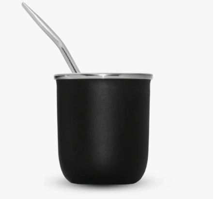 Mate BT RECTO de acero inxidable, doble capa