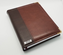 Agenda combinada caffé bitono - marrón