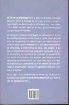 Princípios Básicos do Saneamento do Meio/ Anésio Rodrigues de Carvalho e Mariá Vendramini Castrignano de Oliveira - comprar online