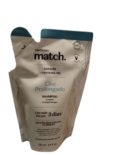 Shampoo Liso Prolongado Match O Boticário Refil 250ml
