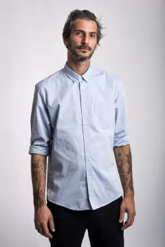 Camisa Chambray Celeste - comprar online